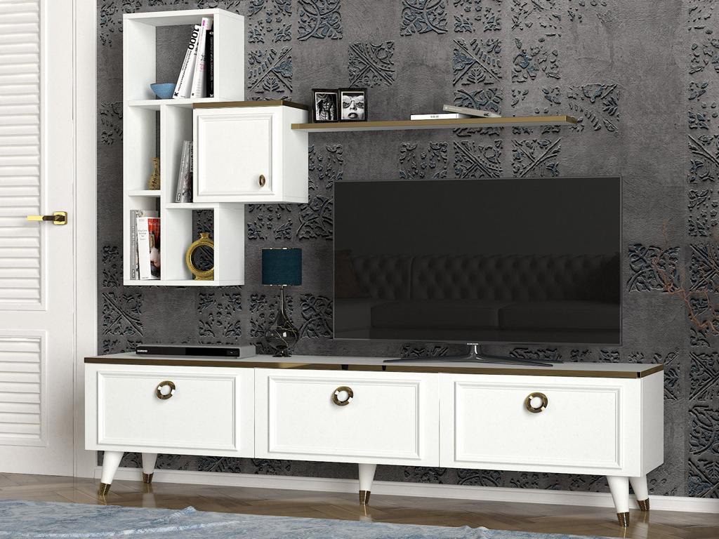 TABLE TELEVISEUR KORNELYA TV UNIT WHITE T803