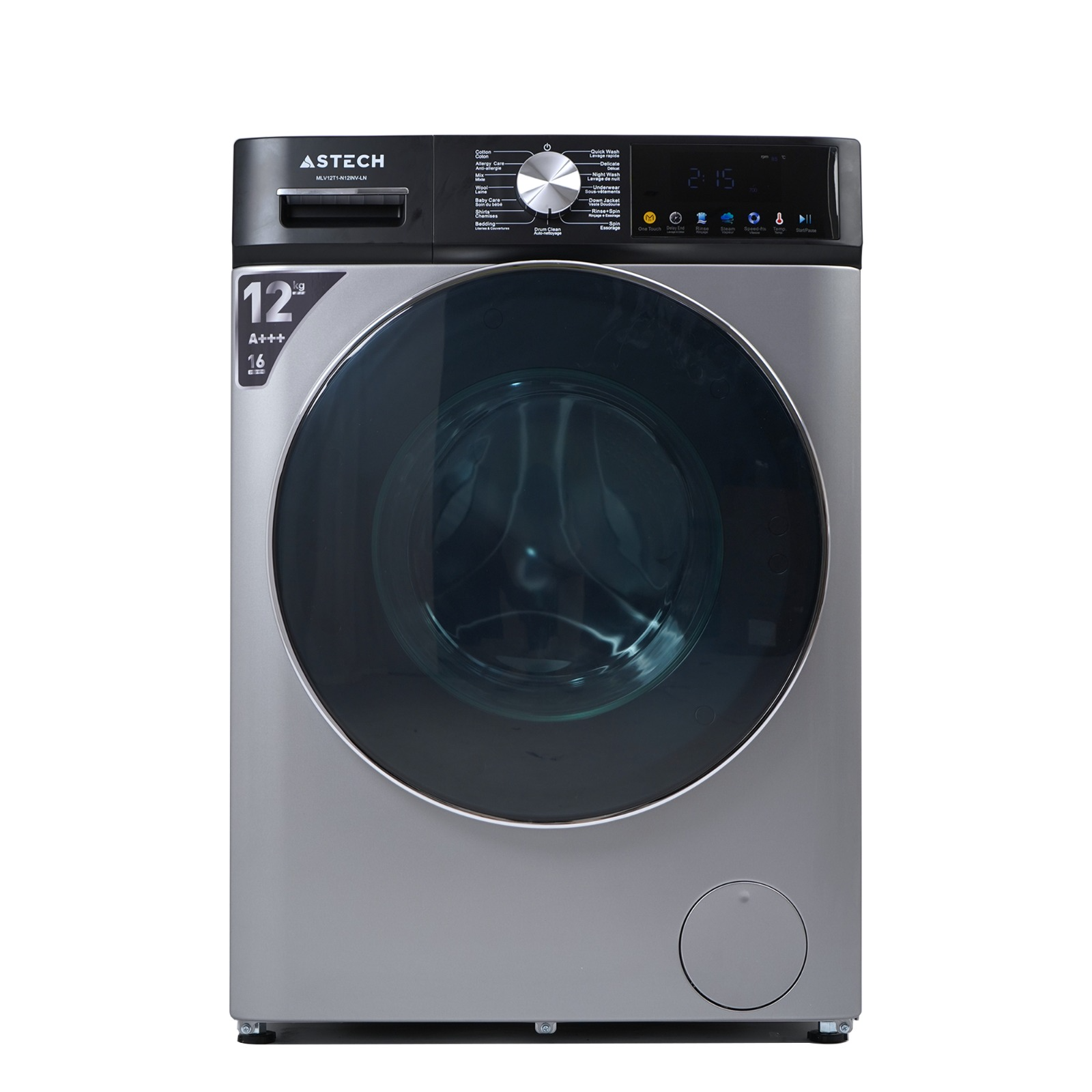 MACHINE A LAVER ASTECH 12KG INVERTER GRIS